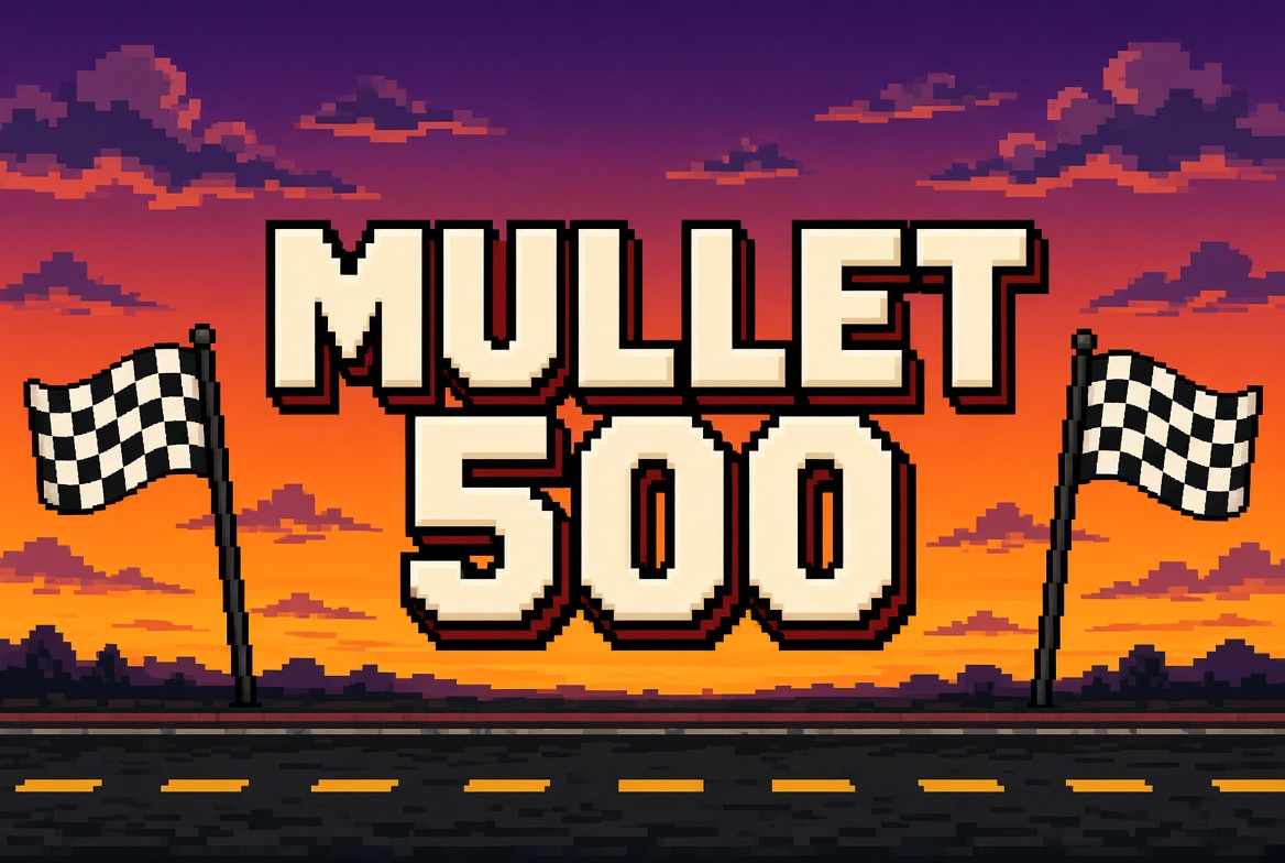 Mullet 500 raceway artwork